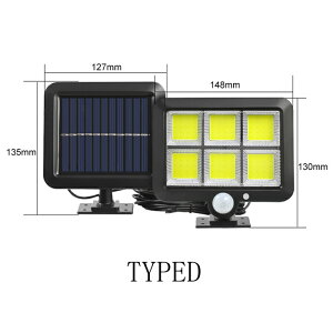 ソーラーライト 屋外 防水 センサーライト 明るい 人感センサーライト ガーデンライト ソーラーセンサーライト LEDライト パネル 分離型 5Mコード 延長コード 防犯 ライト 防災 壁掛け式 屋外