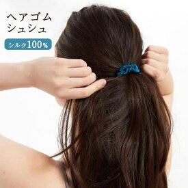 シルク ヘアゴム シュシュ ヘアアクセサリー シルクシュシュ シルクヘアゴム ヘアアクセ 髪ゴム 髪留めゴム おしゃれ かわいい 大人っぽい シンプル