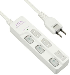 �G���p(ELPA) �X�C�b�`�t�^�b�v ���K�[�h �R���Z���g �����R�[�h LED �㍷�� 3�� 5m WBS-LU305B(W) ��������