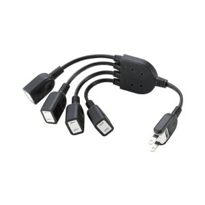 �G���R�� �d���^�b�v 0.2m AC�A�_�v�^�p�d�������R�[�h 4�� �X�C���O�v���O �u���b�N T-ADR4BK ��������