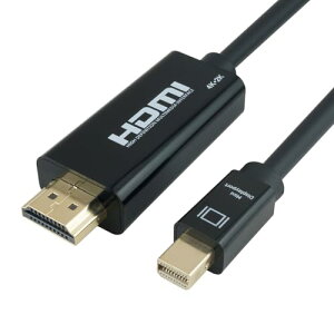 �z�[���b�N HORIC Mini DisplayPort��HDMI�ϊ��P�[�u�� 1m MDPHD10-175BK �u���b�N ��������