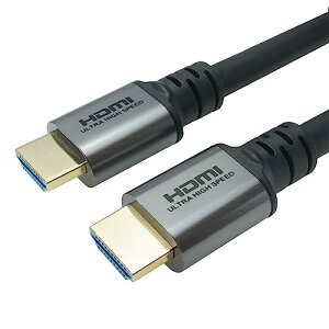 �z�[���b�N HDMI�P�[�u�� 8m 8K/60p 4K/120p 48Gbps HDMI 2.1 HDR �O���[ HDM80-009SV ��������