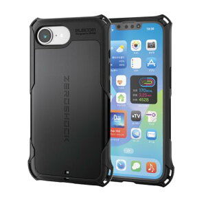 �G���R�� iPhone 16e �P�[�X [�Ռ��z�� �t�B�����t��] �ϏՌ� �Ռ��z�� ZEROSHOCK ���C�����X�[�d�Ή� �����Y�ی� ��������