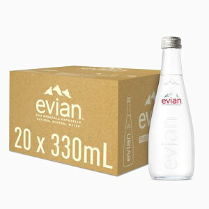 Evian(�G�r�A��) �ɓ��� evian �O���X�{�g�� 330ml×20�{ ��������