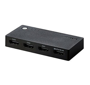 �G���R�� HDMI�ؑ֊� �yPS4/PS3/Switch�Ή��z 3����1�o�� ����/�蓮�ؑ� �P�[�u���Ȃ����f�� �u���b�N DH-SWL ��������