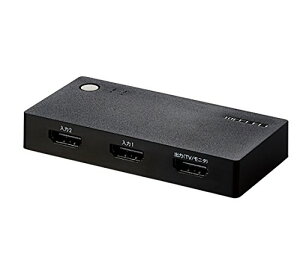 �G���R�� HDMI�ؑ֊� �yPS4/PS3/Switch�Ή��z 2����1�o�� ����/�蓮�ؑ� �P�[�u���Ȃ����f�� �u���b�N DH-SWL ��������