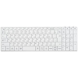 �o�b�t�@���[ �L�[�{�[�h Bluetooth 5.0 �ݑ� �z���C�g BSKBB325WH ��������