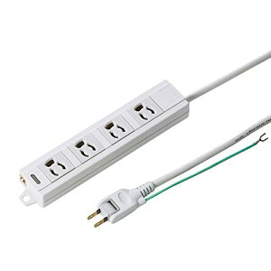 �T�����T�v���C(Sanwa Supply) �d���^�b�v 3P�E4�� 1m TAP-MG341N2PN-1 ��������