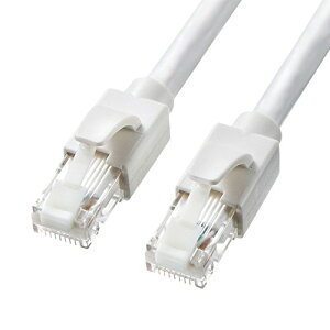 �T�����T�v���C CAT6A LAN�P�[�u�� (3m) 10Gbps/500MHz RJ45 �c���܂�h�~ �z���C�g KB-T6ATS-0 ��������