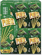 グリコ 和ごころPRETZ ＜野沢菜＞ 信州地区限定発売 22g×6箱 送料無料