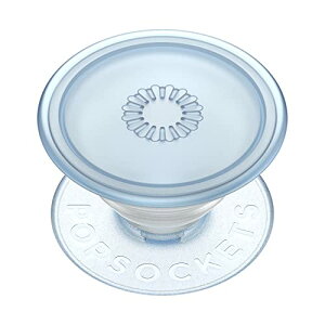 PopSockets Japan - �|�b�v�\�P�b�c �W���p�� PopGrip Plant Ice Blue �A�C�X�u���[ �N���A �v�� ��������