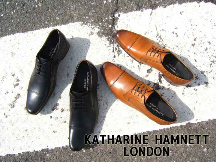 安売り キャサリンハムネットロンドン 靴 23 キャサリンハムネット 靴 KATHARINE HAMNETT 31694 ブラック ビジネスシューズ ストレートチップ