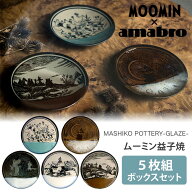 【クーポン発行中】amabro ムーミン MASHIKO POTTERY -GLAZE- 5枚組ボックスセット アマブロ MOOMIN ムー…