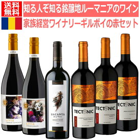 送料無料　赤ワインセット 飲み比べ 古代からワイン造りが盛んな東欧の秘境ルーマニアの家族経営ワイナリーギルボイ赤ワイン6本セット　ルーマニア　赤ワインセット　フェテアスカネアグラ　黒い乙女　土着品種　希少品種