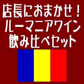 【　店　長　に　お　ま　か　せ　】店長がお客様のご要望を伺ってご希望の味わいのルーマニアワインを飲み比べセットにしてお届けします！！