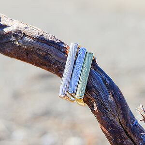 ハワイアン ジュエリー リング ステンレス ピンキーリング クロス スクロール プルメリア 花 シルバー ピンクゴールド イエローゴールド ホヌ プルメリア ペア アクセサリー 3号 5号 7号 9号 1