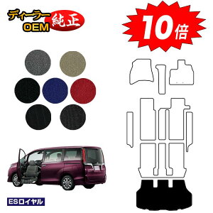 【アフターセールP10倍】トヨタ エスクァイア 助手席リフトアップシート車 ラゲッジマット 前期・後期 【ESロイヤル】 ウェルキャブ(福祉車両) エスクワイア 純正仕様 内装 パーツ カスタ