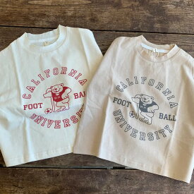 【在庫処分・大特価】キッズ　ロゴ　Tシャツ くま　ベアー　クマ ティーシャツ　薄手　春　秋　冬　防寒　ニット帽　韓国風　かわいい　ユニセックス　ガール　ボーイ　2023　ホワイト　ブラック　お揃い　bear print T