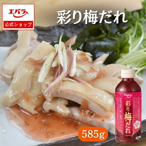 【300円OFFクーポン24日20時〜】彩り梅だれ 585g エバラ 業務用 調味料 大容量 プロ仕様 万能調味料 梅だれ 赤しそ ラーメン からあげ しゃぶしゃぶ 本格 手作り 唐揚げ 串揚げ 鶏もも焼き エバ