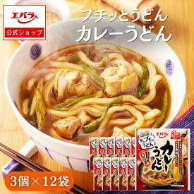 プチッとうどん カレーうどん 129g(43g×3個) x12 エバラ 業務用 ケース販売 大容量 まとめ買い さぬき 讃岐 たれ 出汁 素 つゆ カレー うどん プチっと エバラ食品 簡単 便利 人気 美味しい