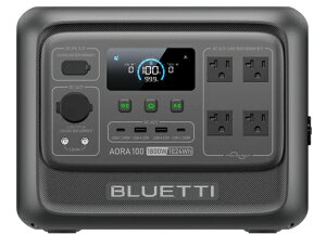 P 5�{UP�� BLUETTI �|�[�^�u���d�� AORA 100 V2 1024Wh �����_�S���`�E�� 10�N������ ��i�o��1800W �A�v�����u���� 700W���t�g�@�\ 0.01�bUPS �}���[�d �ϔM�h�ΐ݌v �h�ЃO�b�Y ��d �䕗 �L�����v �Ԓ���