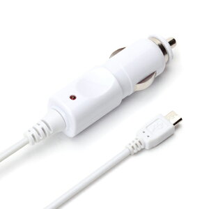 PGA PG-MDC20A02WH �z���C�g microUSB�R�l�N�^���� �ԍڗpDC�[�d�� 1.5m PGMDC20A02WH