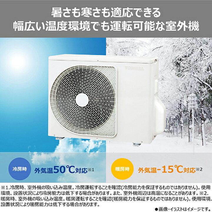 楽天市場】【標準工事費込】東芝 TOSHIBA エアコン 6畳用 2.2kW 東芝 