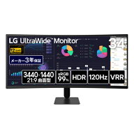LGエレクトロニクス LG 34U601B-B LG UltraWide Monitor 34型 UWQHD 1800R曲面モニター ディスプレイ VA…