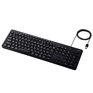 �G���R��(ELECOM) TK-QT11FUMBK �u���b�N �L���L�[�{�[�h �É� �e���L�[�t�� ���{��z�� USB�ڑ� USB-A AI�N���L�[���� �r���@�\ �����u����