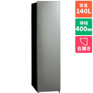 �y�W���ݒu�������z�A�N�A(AQUA) AQF-SFA14A-DS �_�[�N�V���o�[ 1�h�A�Ⓚ�� �E�J�� 140L ��400mm SLIM FREEZER �X�����t���[�U�[