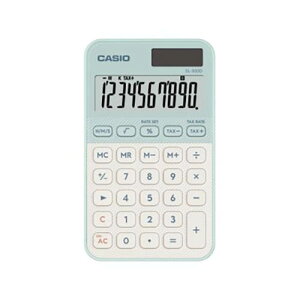 CASIO(�J�V�I) SL-300D-LG-N ���C�g�O���[�� �d�� �蒠�T�C�Y 10�� �Ōv�Z ���[�g�v�Z ���Ԍv�Z �蒠�P�[�X�t