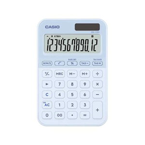 CASIO(�J�V�I) MW-C20D-LB-N ���C�g�u���[ �d�� �~�j�W���X�g�T�C�Y 12�� �Ōv�Z ���[�g�v�Z ���Ԍv�Z �����v�@�\