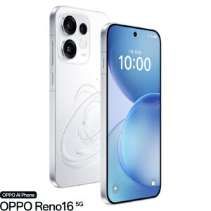OPPO(�I�b�|) OPPO Reno16 5G 6.3�^ 12GB/256GB �|�b�v�z���C�g SIM�t���[�X�}�[�g�t�H�� CPH2865-PW