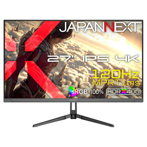 �y�����ۏؕt�z�W���p���l�N�X�g(JAPANNEXT) JN-i27G120U2 27�^ IPS�p�l�� 4K UHD�𑜓x(3840×2160)�Q�[�~���O���j�^�[ �f�B�X�v���C