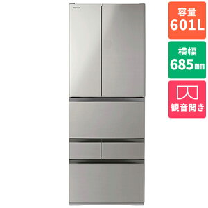 �y�W���ݒu�������z�y�����ۏؕt�z����(TOSHIBA) GR-A600FK-EH �V�t�H���O���[ VEGETA 6�h�A�①�� �ω��J�� 601L ��685mm