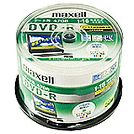 マクセル maxell DRD47WPD.50SP データ用 DVD-R 4.7GB 1回記録 プリンタブル 16倍速 50枚パック DRD47WPD50SP