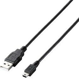 エレコム(ELECOM) U2C-GMM30BK(ブラック) USB2.0ケーブル A-miniB 3m