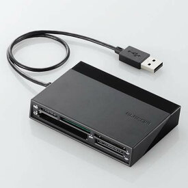 エレコム ELECOM MR-C24BK(ブラック) USBハブ付き48+5メディア対応カードリーダ MRC24BK