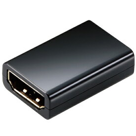 エレコム ELECOM AD-HDAASS01BK(ブラック) HDMI アダプタ 延長 金メッキ 4K 60p ADHDAASS01BK