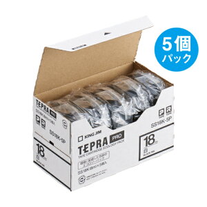 �L���O�W�� KING JIM �e�v��PRO 5�� �����x�� �� ������ 18mm SS18K-5P SS18K5P