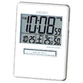 セイコー SEIKO SQ 699W(白) トラベラ 電波置時計 SQ699W