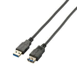 �G���R�� ELECOM USB3-E20BK �u���b�N USB3.0�����P�[�u�� A-A 2m USB3E20BK