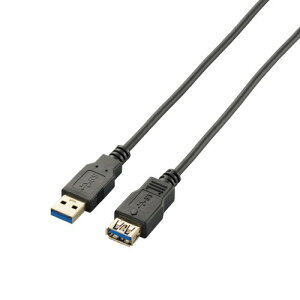 �G���R�� ELECOM USB3-EX20BK �u���b�N �ɍ� USB3.0�����P�[�u�� A-A 2m USB3EX20BK