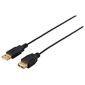 �o�b�t�@���[ BUFFALO BSUAASM205BK �u���b�N USB2.0�����P�[�u�� A to A �X���� 0.5m BSUAASM205BK