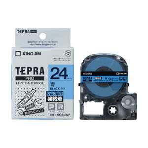 �L���O�W�� KING JIM �e�v��PRO ���S�����x�� �� ������ 24mm SC24BW SC24BW