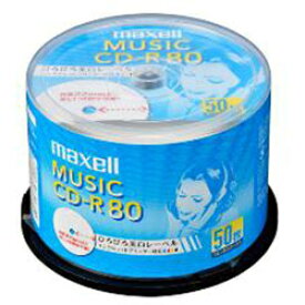 マクセル maxell CDRA80WP.50SP 音楽用 CD-R 80分 1回録音 プリンタブル 50枚 CDRA80WP50SP