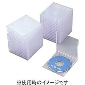 エレコム ELECOM CCD-JSCN30CR クリア Blu-ray/DVD/CDケース 標準 PS 1枚収納 CCDJSCN30CR