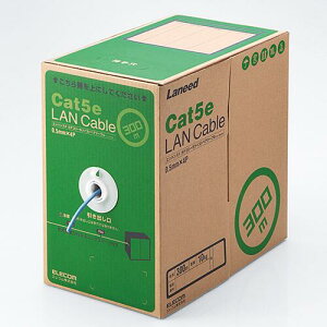 �G���R��(ELECOM) LD-CT2/BU300/RS �u���[ EU RoHS�w�ߏ��� LAN�P�[�u�� Cat5e �P�� 300m