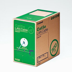 �G���R�� ELECOM LD-CT2/LB300/RS ���C�g�u���[ EU RoHS�w�ߏ��� LAN�P�[�u�� Cat5e �P�� 300m LDCT2LB300RS