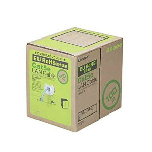 �G���R�� ELECOM LD-CT2/BU300YR �u���[ EU RoHS�w�ߏ��� LAN�P�[�u�� Cat5e ������ 300m LDCT2BU300YR